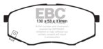 EBC Greenstuff 2000 front brake pads for KIA Soul, Hyundai ix20