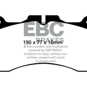 EBC Greenstuff 2000 prednje kočione pločice za Lexus GS