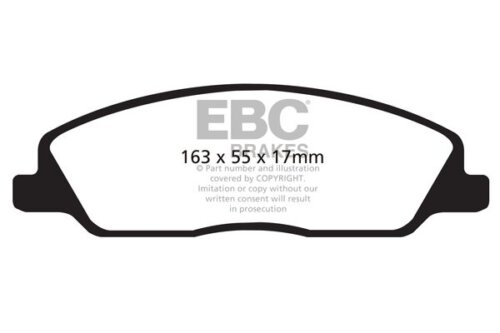 EBC Greenstuff 2000 front brake pads for Ford GT