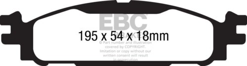 EBC Greenstuff 2000 front brake pads for Ford Explorer