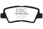 EBC Greenstuff 2000 rear brake pads for Hyundai i30, Kia Carens
