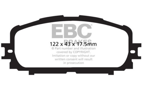 EBC Greenstuff 2000 front brake pads for Toyota Yaris