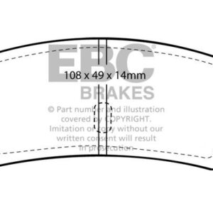EBC Greenstuff 2000 rear brake pads for Jaguar F-Type