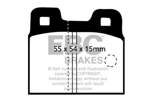 EBC Ultimax rear brake pads for Alfa Romeo Giulietta, Alfa Romeo Alfetta