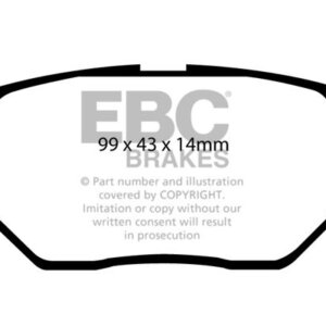 EBC Greenstuff 2000 stražnje kočione pločice za Toyota Urban Cruiser, Toyota Verso-S