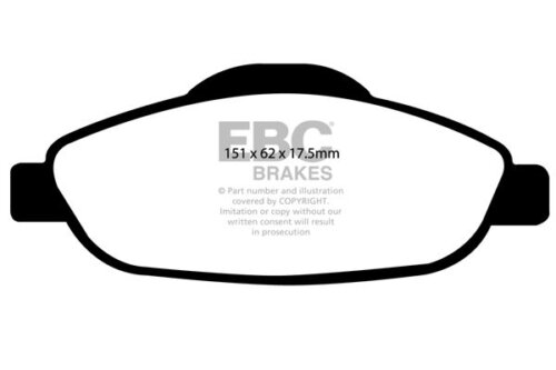 EBC Greenstuff 2000 front brake pads for Peugeot 308