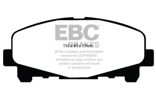 EBC Greenstuff 2000 front brake pads for Honda Accord