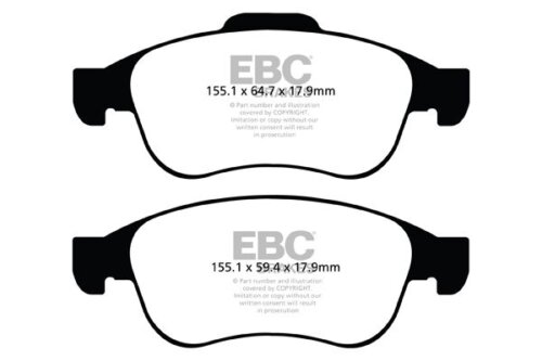 EBC Greenstuff 2000 front brake pads for Renault Clio, Nissan Juke