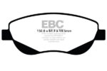 EBC Greenstuff 2000 front brake pads for Toyota Verso, Toyota Avensis