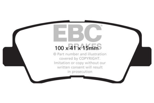 EBC Greenstuff 2000 rear brake pads for Hyundai Elantra, KIA Soul