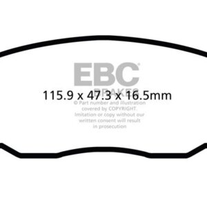 EBC Greenstuff 2000 prednje kočione pločice za Hyundai i10, Hyundai i20