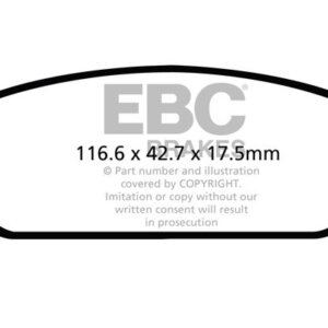 EBC Greenstuff 2000 rear brake pads for Chevrolet Cruze, Opel Ampera