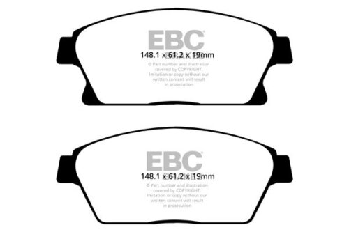 EBC Greenstuff 2000 front brake pads for Chevrolet Cruze, Opel Ampera