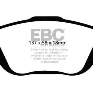 EBC Greenstuff 2000 prednje kočione pločice za Peugeot 2008, Opel Mokka
