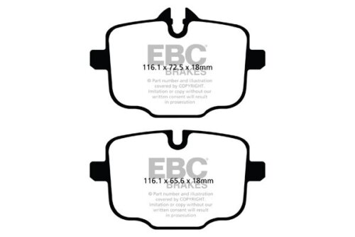 EBC Greenstuff 2000 rear brake pads for BMW 4, BMW 5