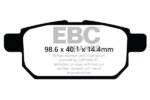 EBC Greenstuff 2000 rear brake pads for Suzuki S-Cross, Suzuki Vitara