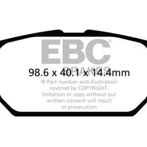 EBC Greenstuff 2000 stražnje kočione pločice za Suzuki S-Cross, Suzuki Vitara