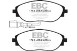 EBC Greenstuff 2000 front brake pads for Cupra Ateca, Seat Ateca