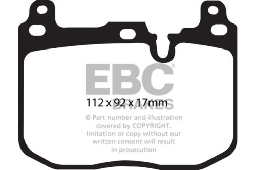 EBC Greenstuff 2000 front brake pads for BMW 1, BMW 4