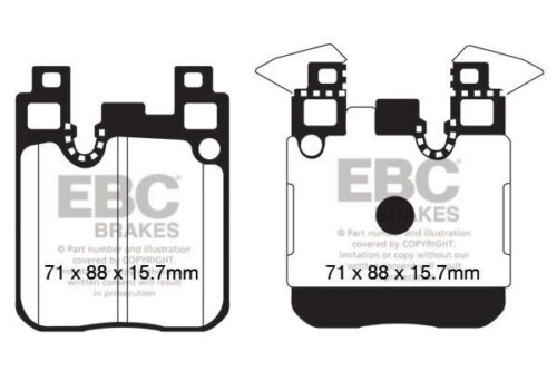 EBC Greenstuff 2000 rear brake pads for BMW 1, BMW 4