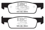 EBC Greenstuff 2000 front brake pads for Renault Clio, Renault Twingo