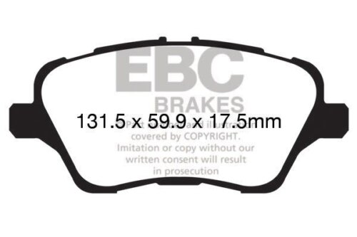 EBC Greenstuff 2000 front brake pads for Ford Fiesta