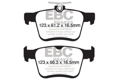 EBC Greenstuff 2000 rear brake pads for Cupra Ateca, Seat Ateca