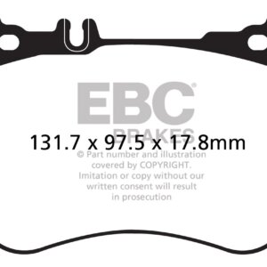 EBC Greenstuff 2000 prednje kočione pločice za Mercedes-Benz S-Class, Mercedes-Benz S Coupe
