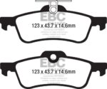EBC Greenstuff 2000 rear brake pads for Honda Civic