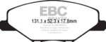 EBC Greenstuff 2000 front brake pads for Skoda Fabia
