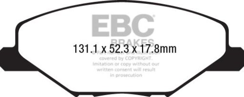 EBC Greenstuff 2000 front brake pads for Skoda Fabia