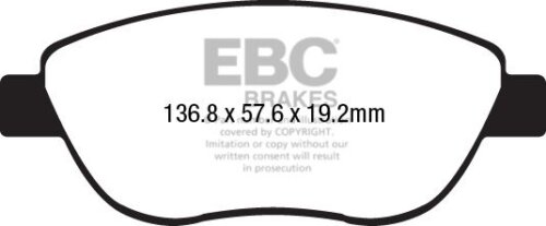 EBC Greenstuff 2000 prednje kočione pločice za FIAT 500L