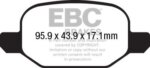 EBC Greenstuff 2000 rear brake pads for FIAT 500L