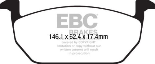 EBC Greenstuff 2000 front brake pads for SEAT Arona, SEAT Leon