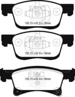 EBC Greenstuff 2000 front brake pads for Opel Adam