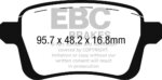 EBC Greenstuff 2000 stražnje kočione pločice za FIAT 500L