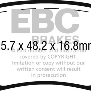 EBC Greenstuff 2000 rear brake pads for FIAT 500L