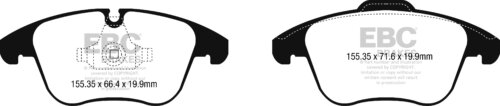 EBC Greenstuff 2000 front brake pads for Jaguar XE
