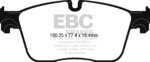 EBC Greenstuff 2000 front brake pads for Jaguar XF
