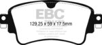 EBC Greenstuff 2000 rear brake pads for Audi A4, Audi A5