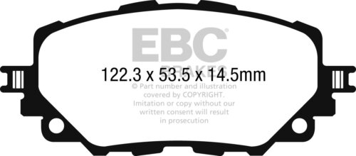 EBC Greenstuff 2000 front brake pads for Mazda MX-5, FIAT 124