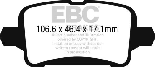 EBC Greenstuff 2000 rear brake pads for Opel Astra