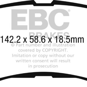 EBC Greenstuff 2000 front brake pads for Renault Megane, Renault Grand SCÉNIC