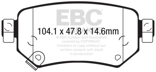 EBC Greenstuff 2000 rear brake pads for Mazda 6