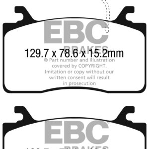 EBC Greenstuff 2000 prednje kočione pločice za Alfa Romeo Giulia, Alfa Romeo Stelvio