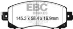 EBC Greenstuff 2000 prednje kočione pločice za Subaru Impreza, Subaru Outback