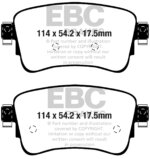 EBC Greenstuff 2000 rear brake pads for Toyota Proace Verso, Peugeot Traveller