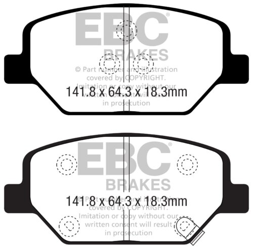 EBC Greenstuff 2000 front brake pads for Opel Insignia