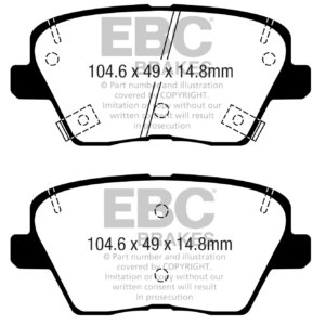 EBC Greenstuff 2000 stražnje kočione pločice za Kia XCeed, Hyundai i30