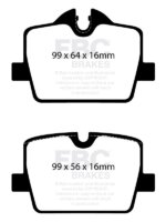 EBC Greenstuff 2000 rear brake pads for BMW Z4, BMW 2